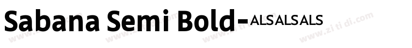 Sabana Semi Bold字体转换